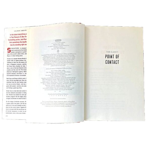 Tom Clancy Point of Contact (A Jack Ryan Jr. Novel) by Maden, Mike - Picture 2 of 5